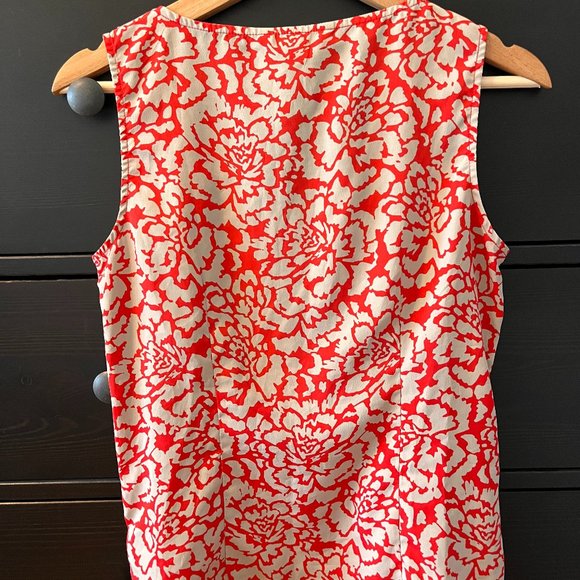 Banana Republic Red and Grey Floral Tank - Picture 2 of 6